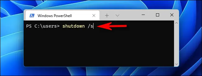 Shutdown off. Shutdown off