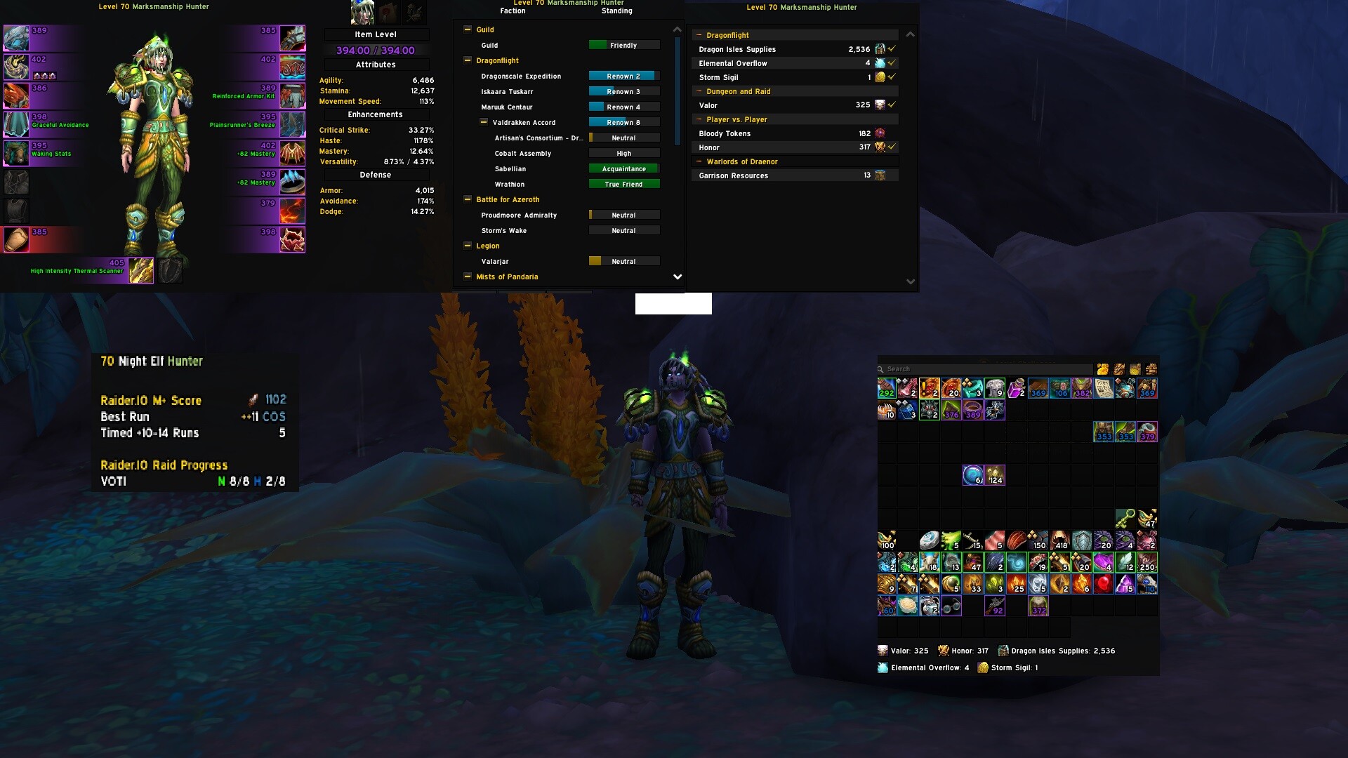 Selling] 399 HOLY PALADIN / 394 MM HUNTER - 1100 IO - 7/8HC - TIER PIECEs