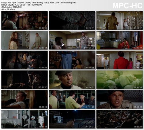 Açlık (Soylent Green) 1973 BluRay 1080p.x264 Dual Türkce Dublaj