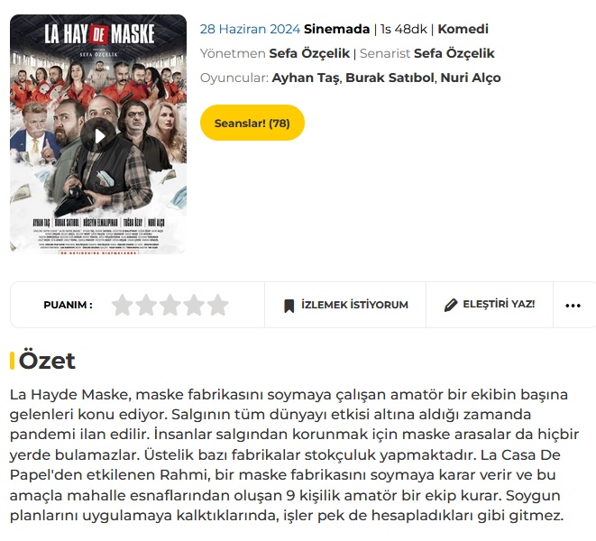 Vizyondaki Filmler (28 Haziran - 4 Temmuz)