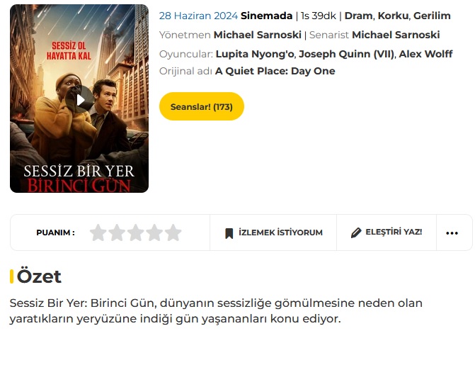 Vizyondaki Filmler (28 Haziran - 4 Temmuz)