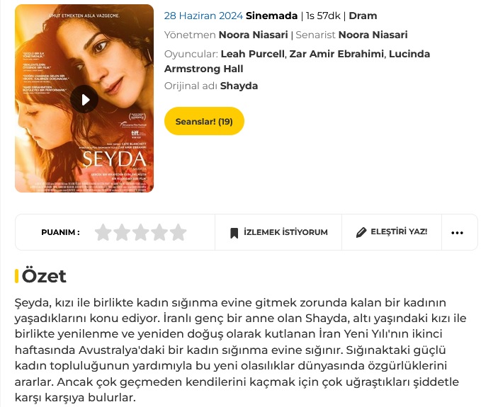 Vizyondaki Filmler (28 Haziran - 4 Temmuz)