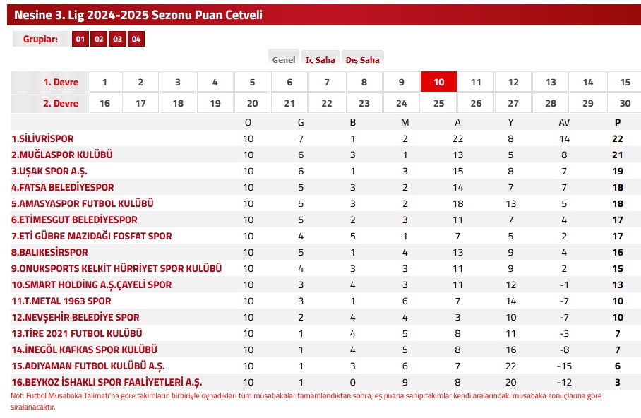 TFF 3.Lig 2024/2025 Sezonu