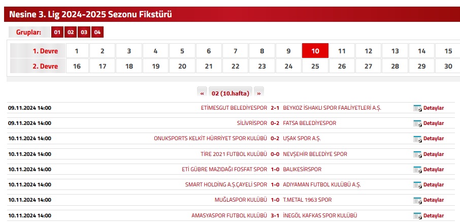TFF 3.Lig 2024/2025 Sezonu