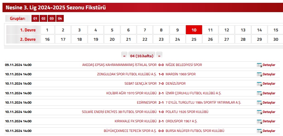 TFF 3.Lig 2024/2025 Sezonu